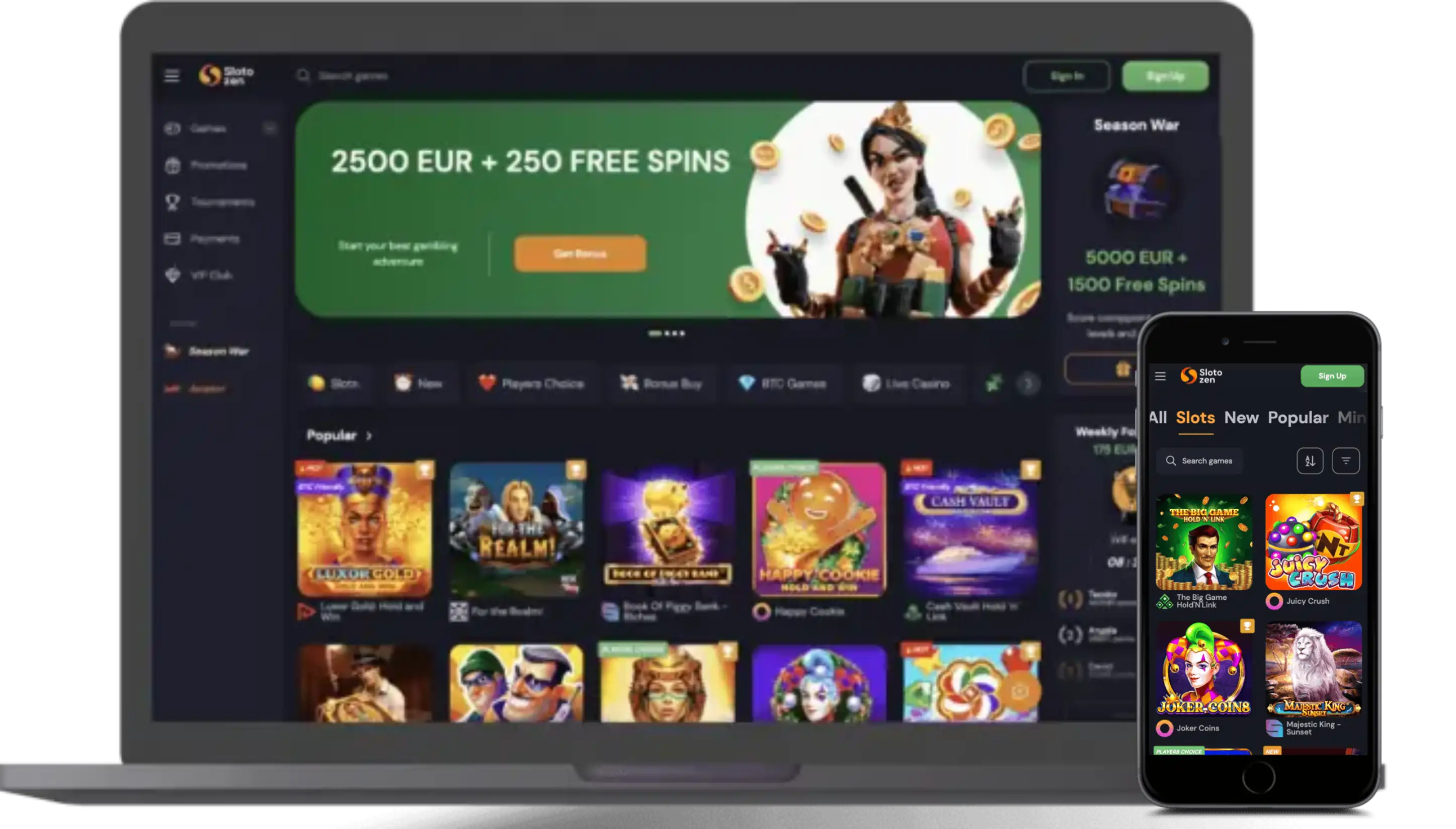Slotozen Casino App Screenshot